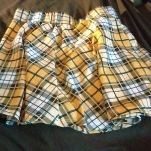 Ladies top and skirt crop top long sleeve dress shirt ladies pleated short skirt